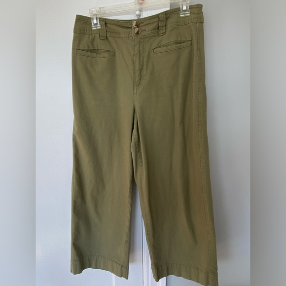 A New Day Army Green Stretchy Pants 8 M - Picture 1 of 7